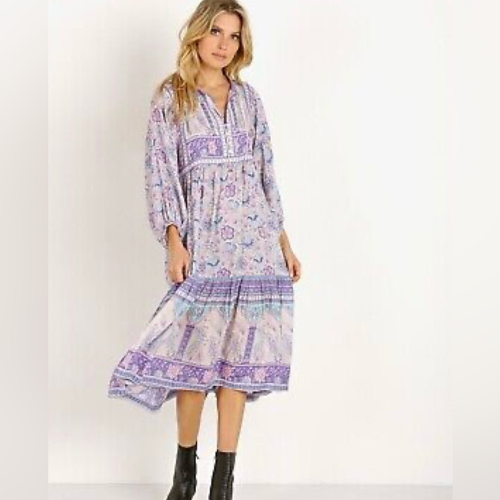 💜Spell and the Gypsy Poinciana Midi Dress Rare Colour Lilac Medium